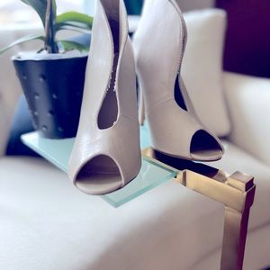 Cream Peep Toe Heel